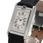 Cartier Tank Basculant MM Watch SS Leather Boys — view 3