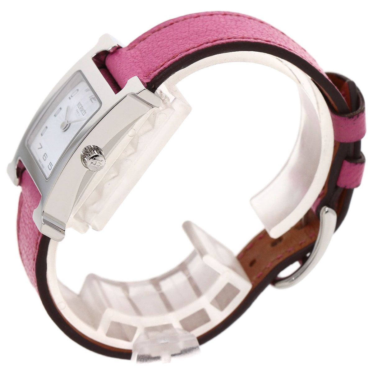 Hermes Watch SS Leather — view 2