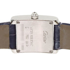 Cartier Tank Francaise SM Side Diamond Watch 18K White Gold Leather — view 7