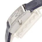 Cartier Tank Francaise SM Side Diamond Watch 18K White Gold Leather — view 5