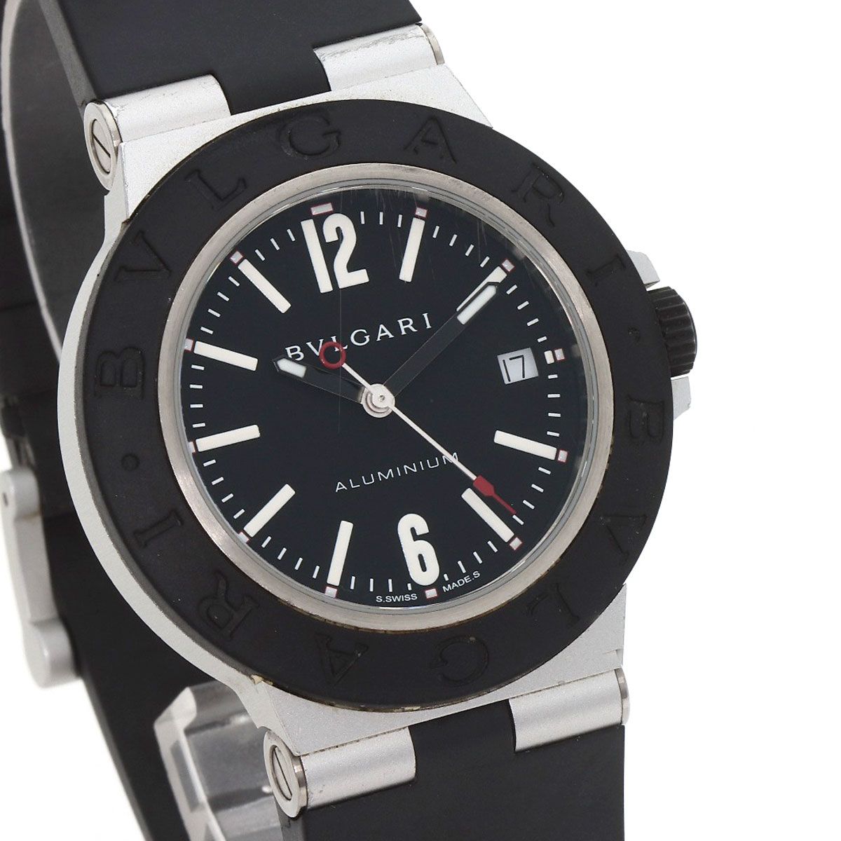 Bvlgari Aluminum Date Watch Rubber — view 4