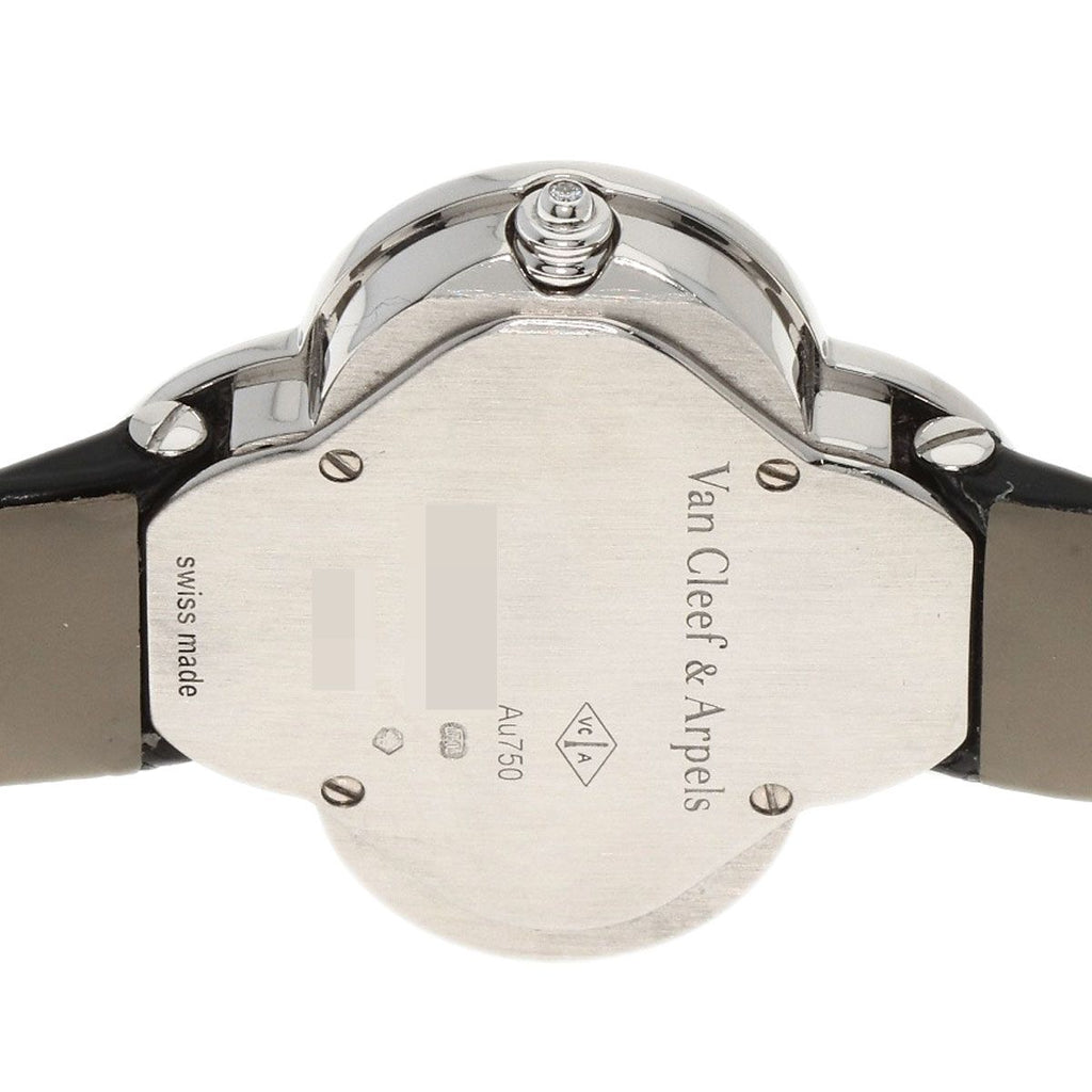 Van Cleef & Arpels Alhambra Watch 18K White Gold Leather — view 7