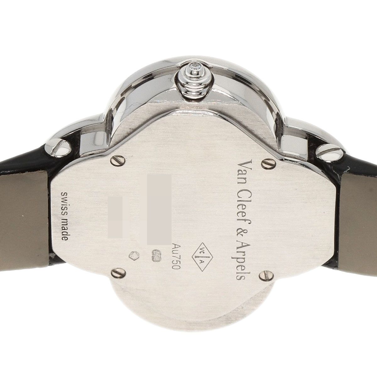 Van Cleef & Arpels Alhambra Watch 18K White Gold Leather — view 7