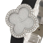 Van Cleef & Arpels Alhambra Watch 18K White Gold Leather — view 3