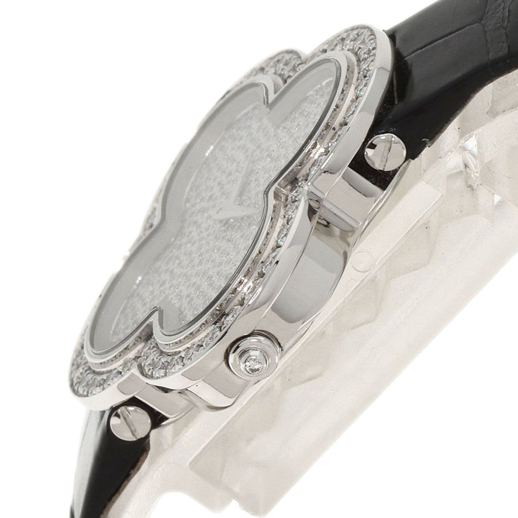 Van Cleef & Arpels Alhambra Watch 18K White Gold Leather — view 5