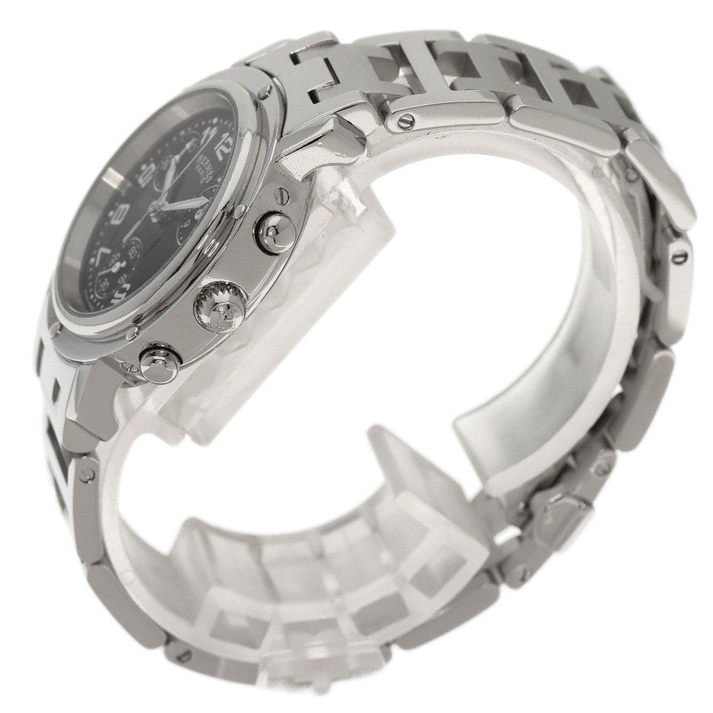 Hermes Clipper Chrono Watch SS — view 2