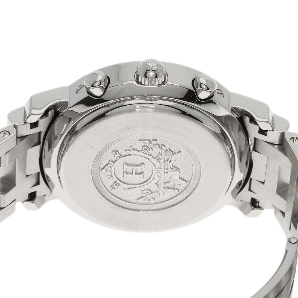 Hermes Clipper Chrono Watch SS — view 7