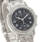 Hermes Clipper Chrono Watch SS — view 4