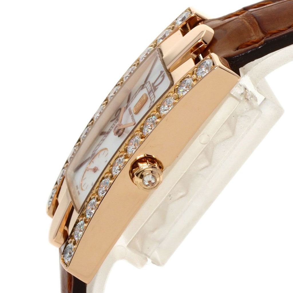 Harry Winston Avenue Watch 18K Pink Gold Leather — view 5