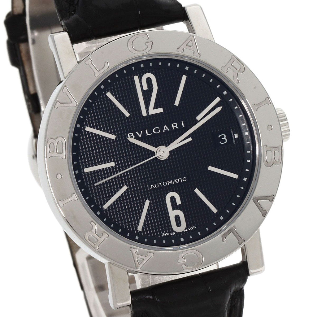 Bvlgari Watch SS Leather — view 4