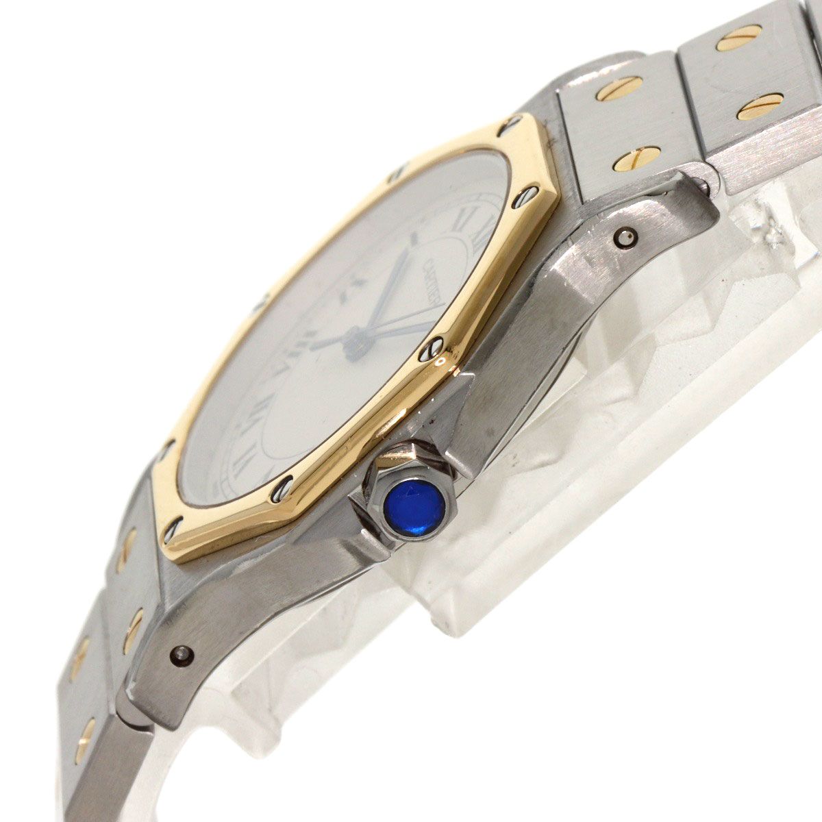 Cartier Santos Octagon LM Watch SS Yellow Gold — view 5