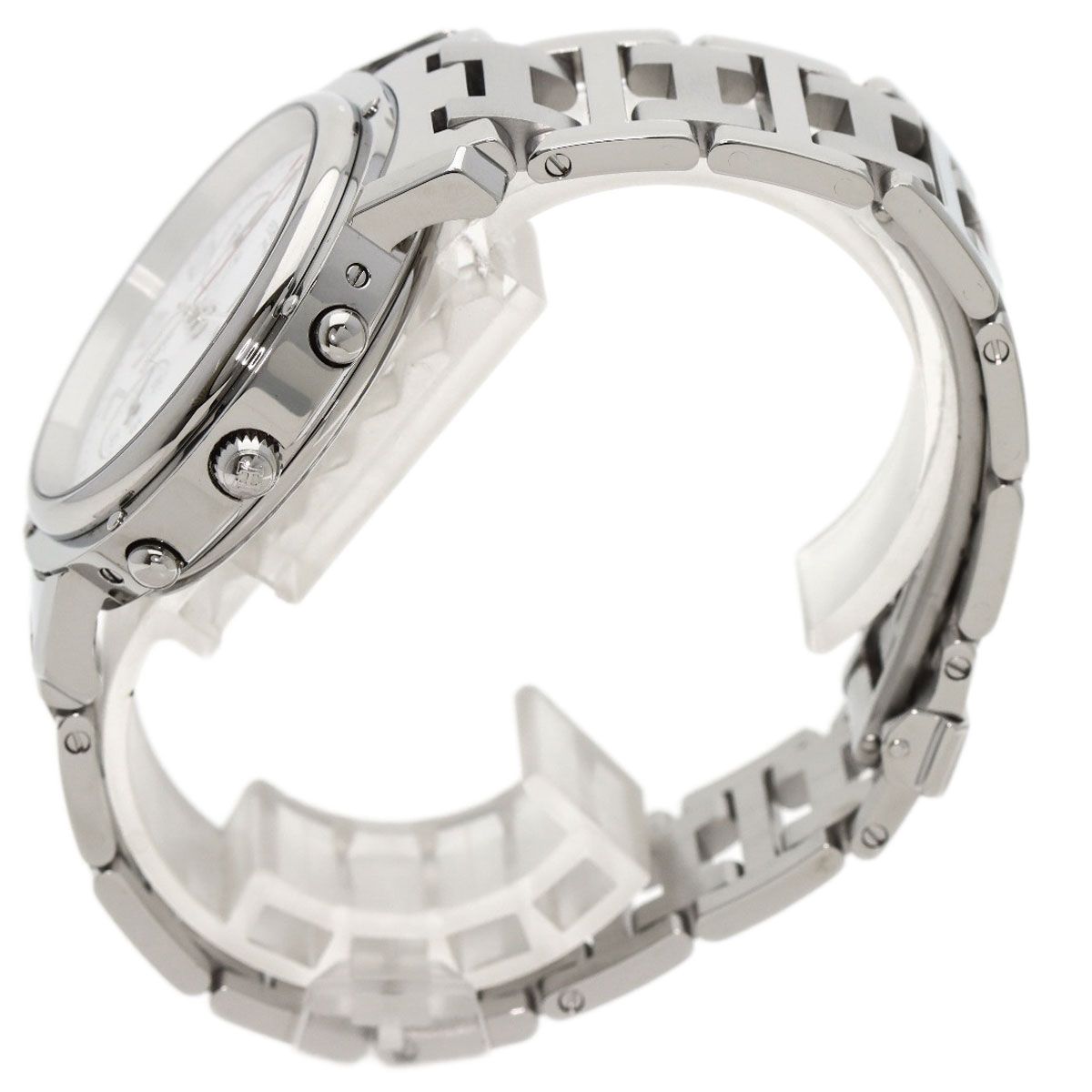 Hermes Clipper Chronograph Watch SS — view 2