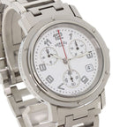 Hermes Clipper Chronograph Watch SS — view 4