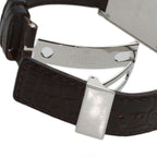 Gucci Square Face Watch SS Leather — view 8