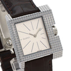 Gucci Square Face Watch SS Leather — view 4