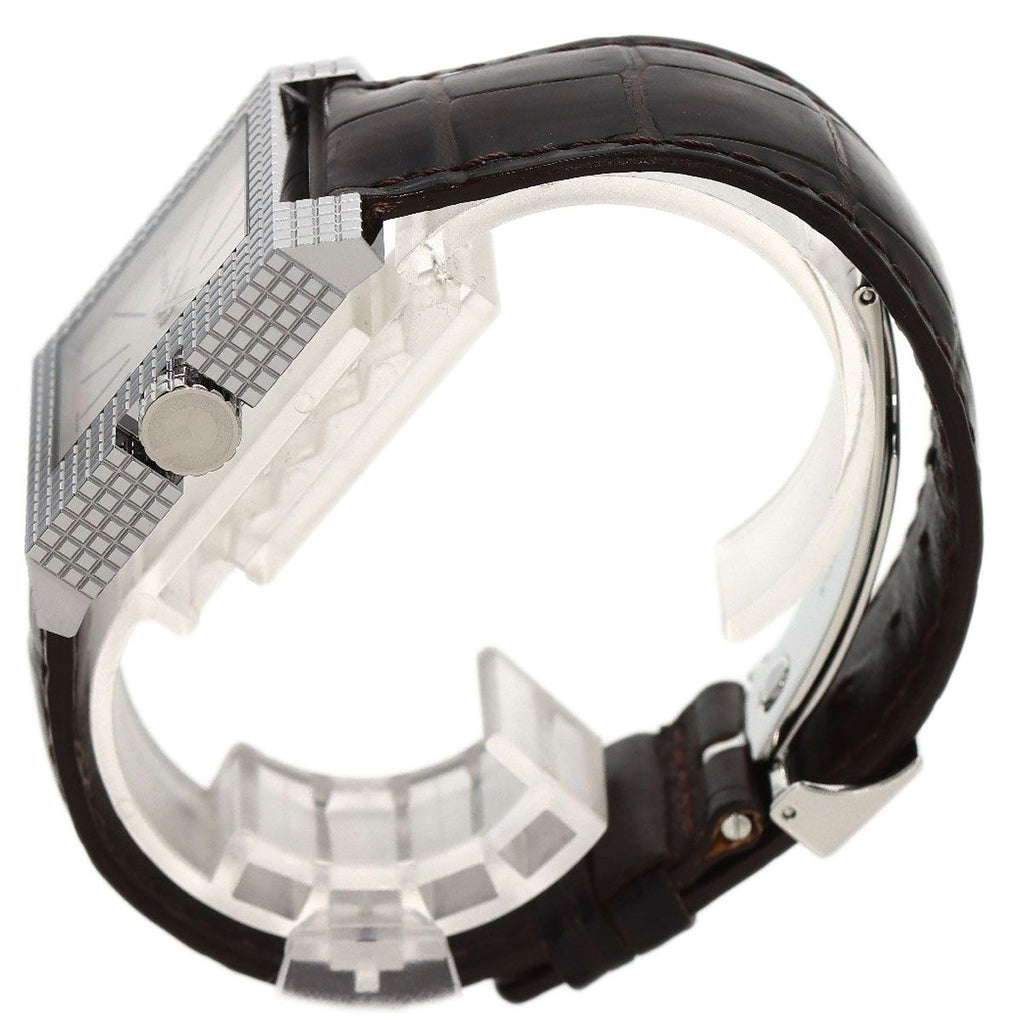 Gucci Square Face Watch SS Leather — view 2