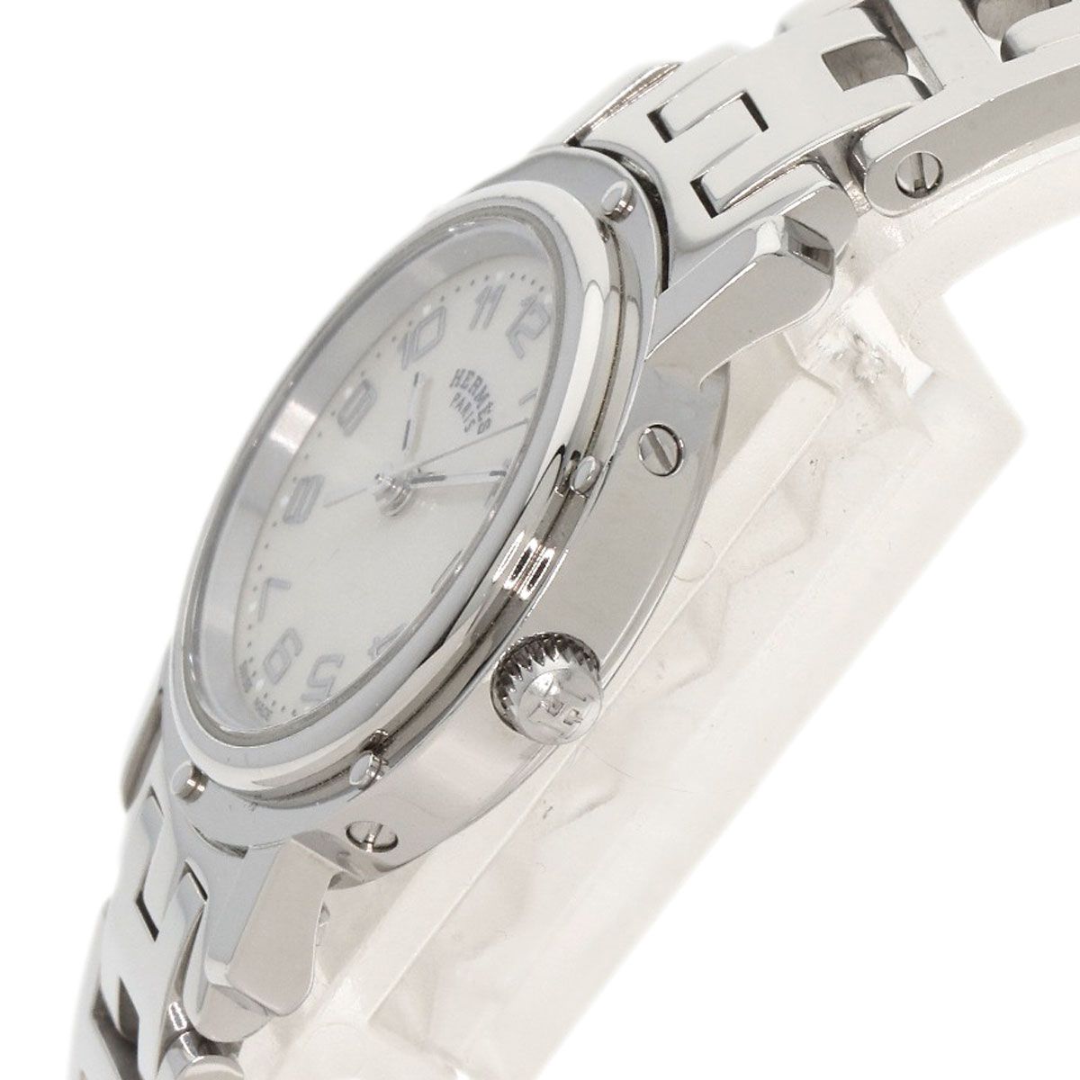 Hermes Clipper Cles Watch SS — view 5
