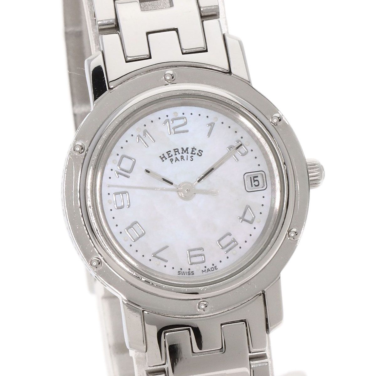 Hermes Clipper Cles Watch SS — view 4