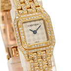 Cartier Mini Panther Double Bezel Diamond Watch 18K Yellow Gold — view 4