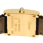 Cartier Tank Francais-z SM Watch 18K Yellow Gold Leather s — view 7