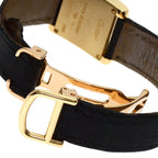Cartier Tank Francais-z SM Watch 18K Yellow Gold Leather s — view 8