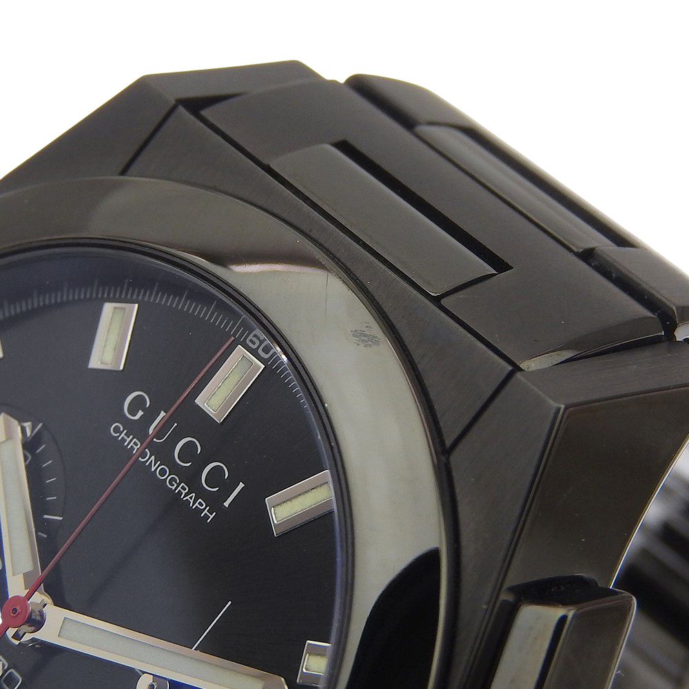 Gucci Pantheon 115.2 Stainless Steel Black Quartz Chronograph Dial — view 8