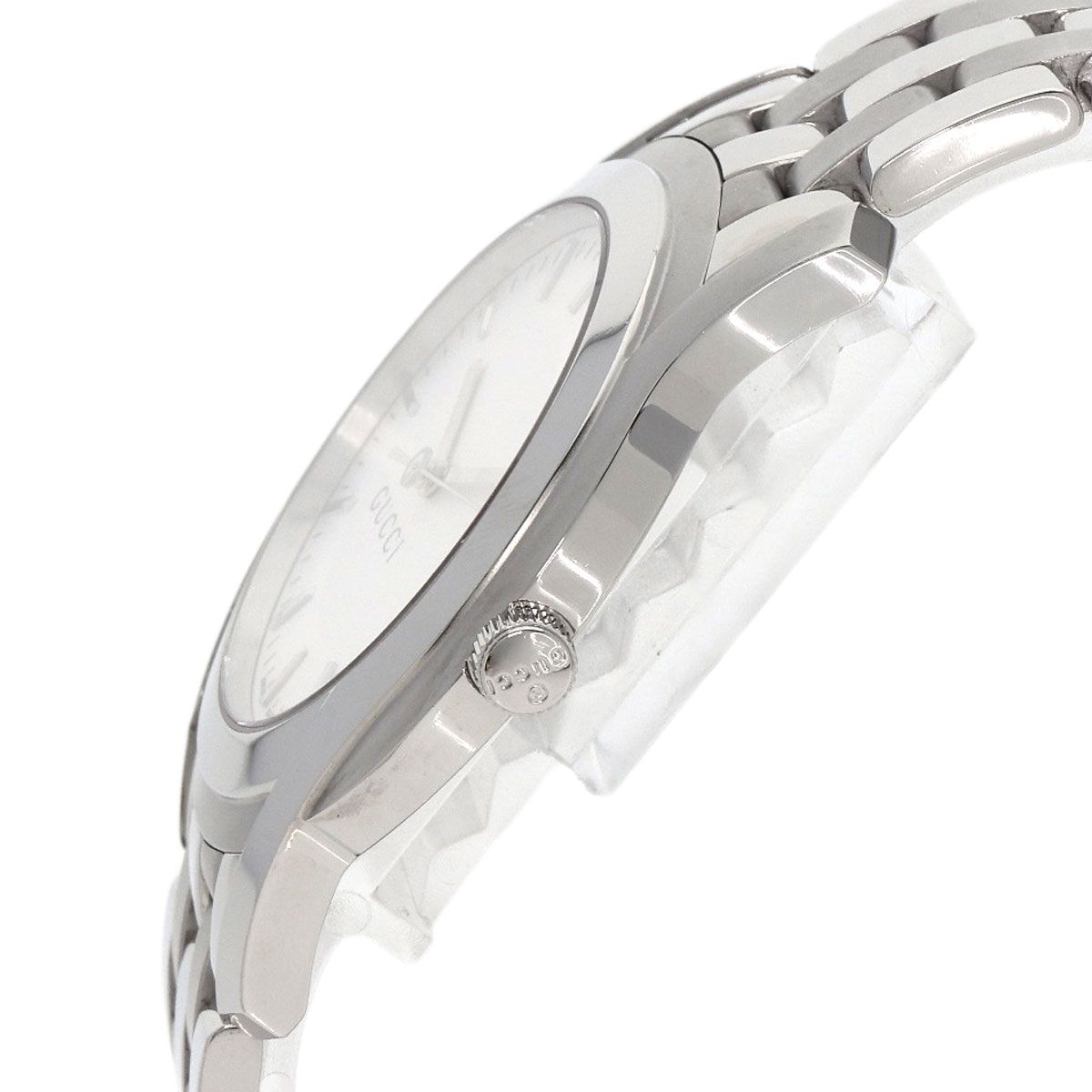 Gucci Round Face Watch SS — view 5