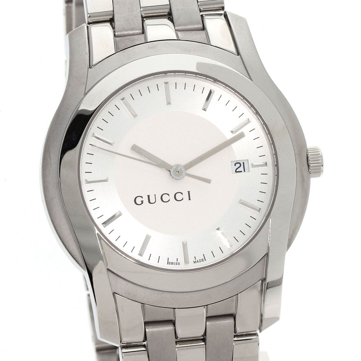 Gucci Round Face Watch SS — view 4