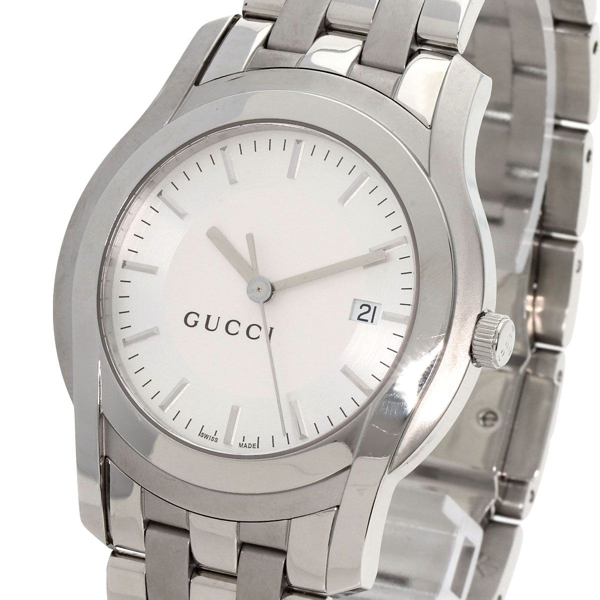 Gucci Round Face Watch SS — view 3