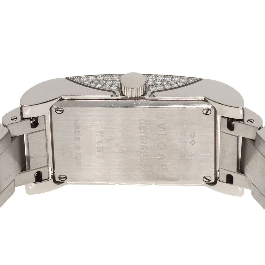 Bvlgari Rettangolo Diamond Watch 18K White Gold Goldx — view 7