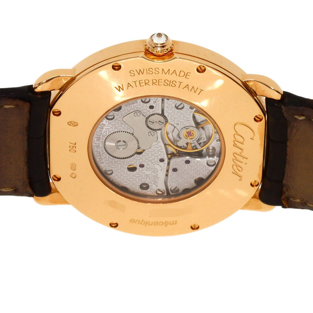 Cartier Ronde Louis LM Diamond Watch 18K Pink — view 7