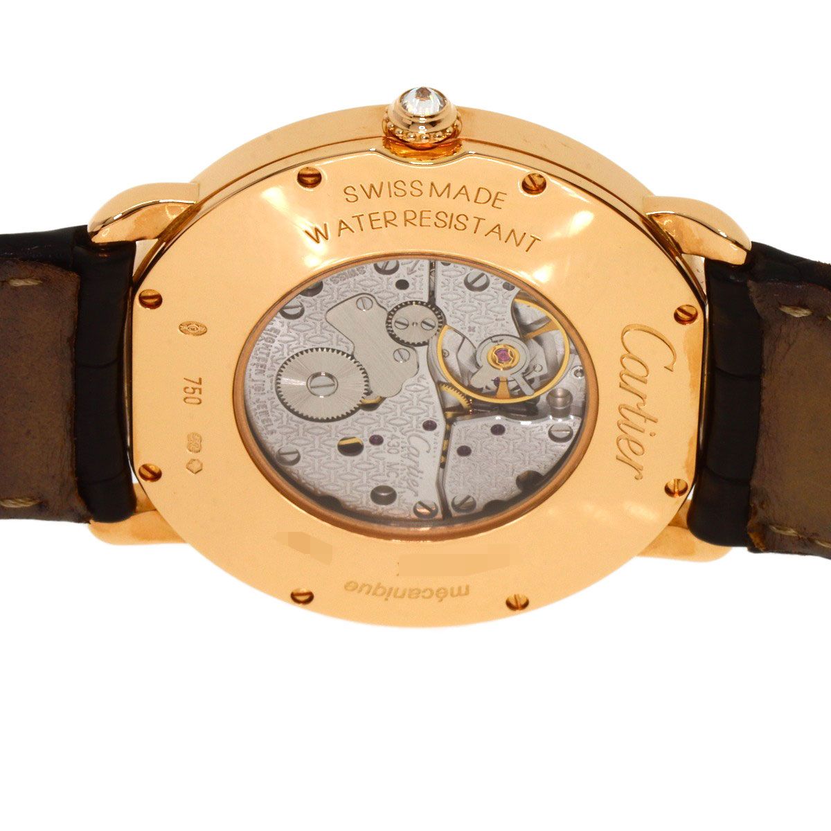 Cartier Ronde Louis LM Diamond Watch 18K Pink — view 7