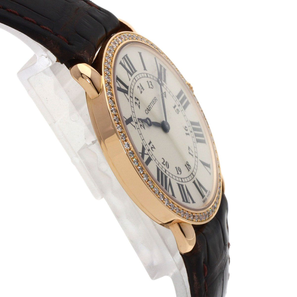 Cartier Ronde Louis LM Diamond Watch 18K Pink — view 6