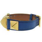 Hermes Medallion Gold Plated Leather Quartz Analog Display White Dial — view 4