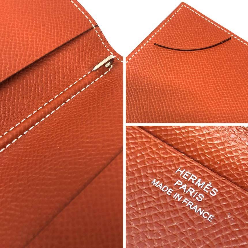 Hermes Agenda Cover Notebook Gold Brown Bicolor — view 3