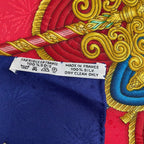 Hermes Carre 90 Scarf Silk Luna Park Amusement Merigo Land Navy — view 8