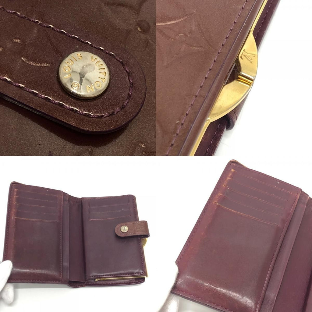 Louis Vuitton Bifold Wallet Portefeuille Monogram Vernis Rouge Fauvist — view 7