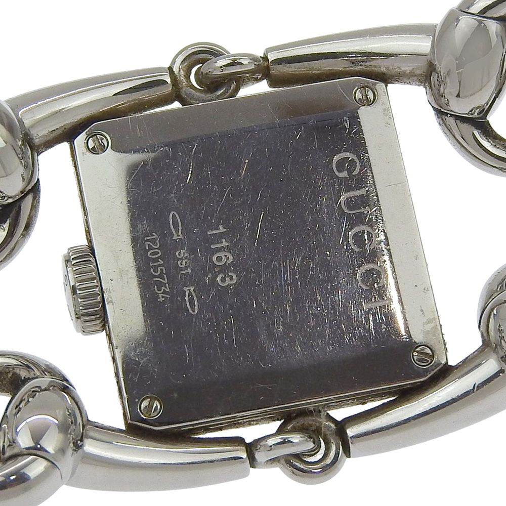 Gucci Signoria 116.3 Stainless Steel Quartz Analog Display White Shell — view 6