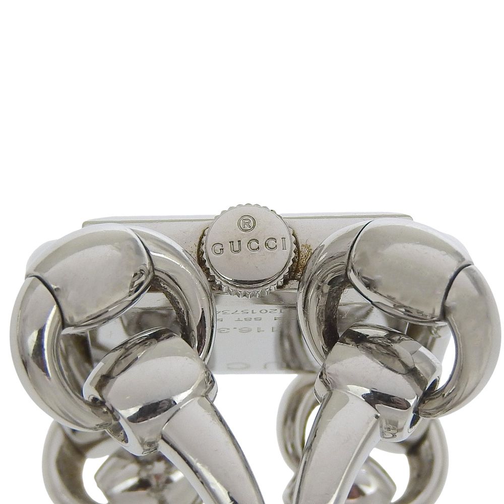 Gucci Signoria 116.3 Stainless Steel Quartz Analog Display White Shell — view 7