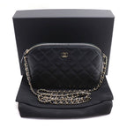 Chanel Quilted Shoulder Bag Black — view 6