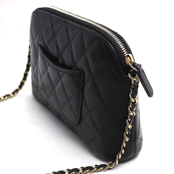 Chanel Quilted Shoulder Bag Black — view 2