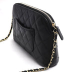 Chanel Quilted Shoulder Bag Black — view 2