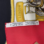 Hermes Carre 90 Chevaux de Trait 100% Silk Scarf Red — view 8