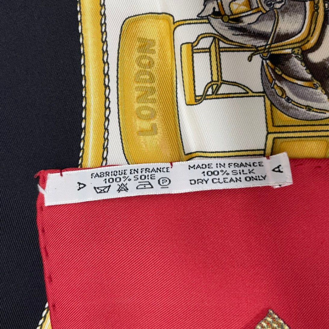 Hermes Carre 90 Chevaux de Trait 100% Silk Scarf Red — view 8