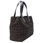 Chanel New Travel Tote MM Nylon Dark Brown — view 4