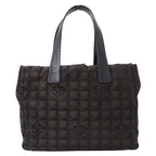 Chanel New Travel Tote MM Nylon Dark Brown — view 2