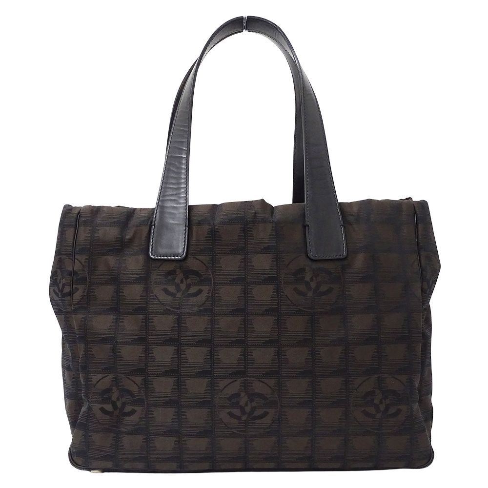 Chanel New Travel Tote MM Nylon Dark Brown — view 2
