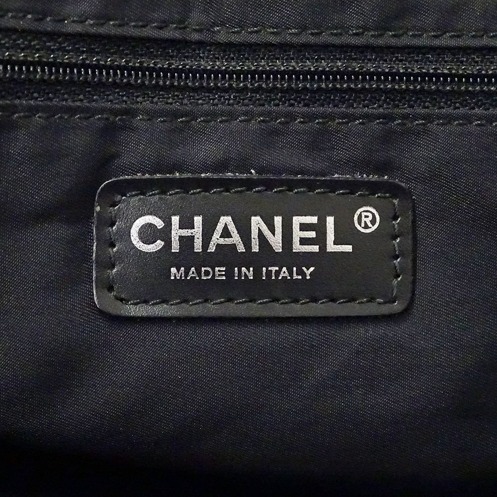 Chanel New Travel Tote MM Nylon Dark Brown — view 6