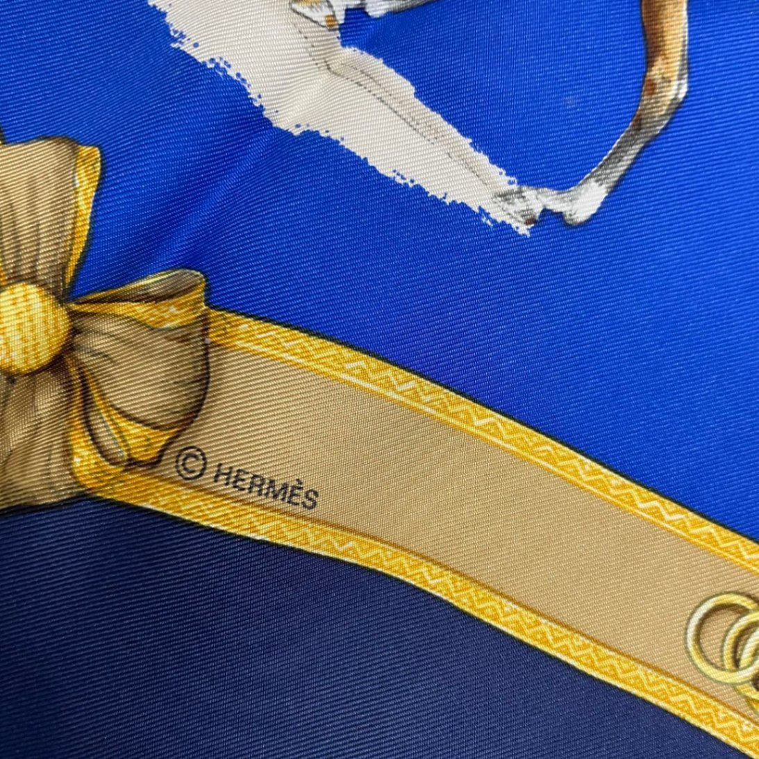 Hermes Carre 90 Scarf le General la Hotte French National Riding School Silk — view 8