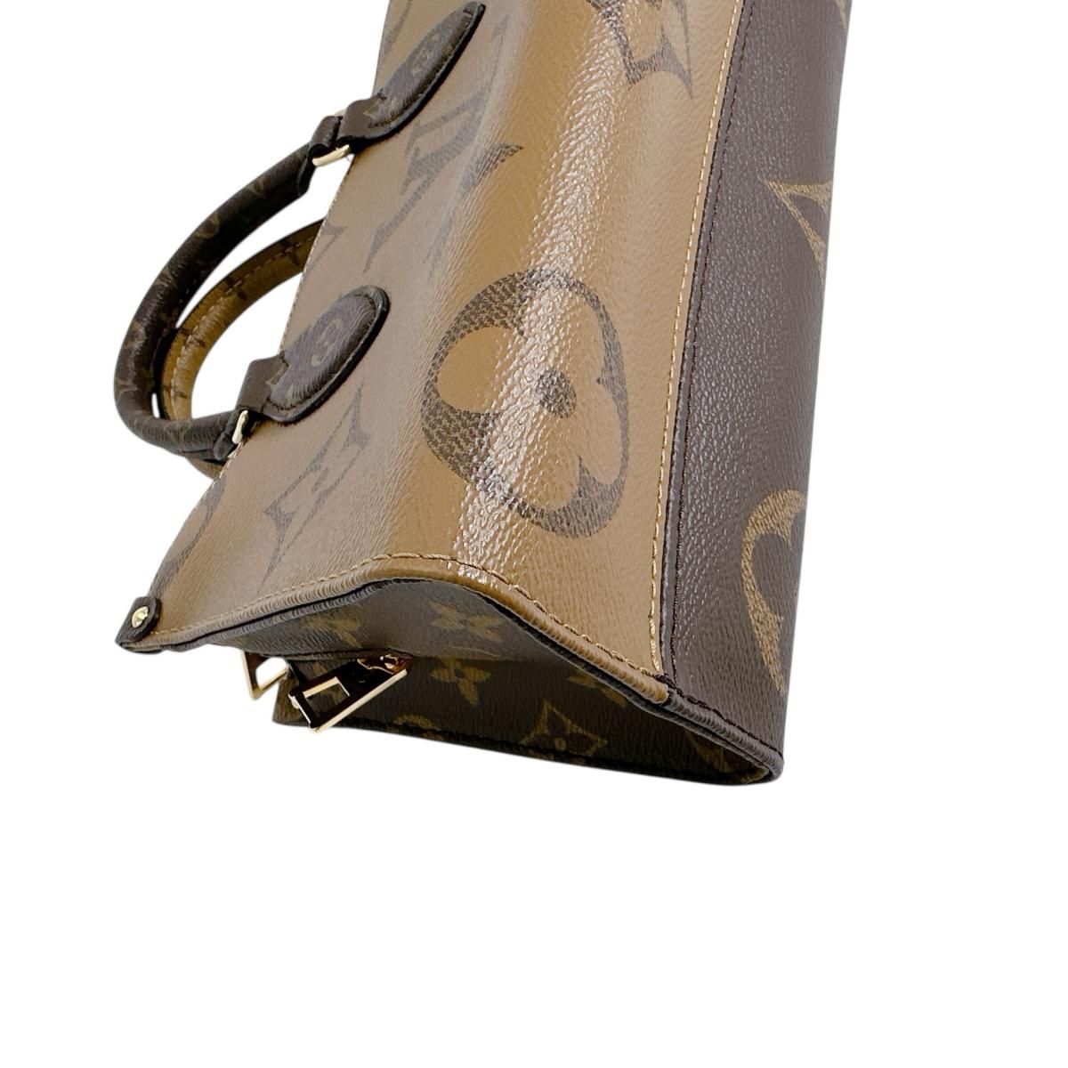 Louis Vuitton Monogram Tote On The Go East West Brown — view 7